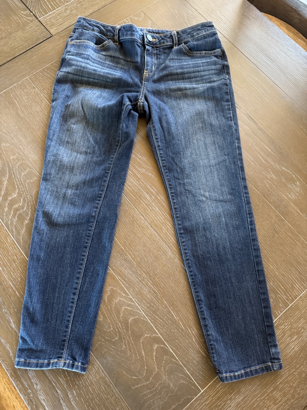 Simply Vera Vera Wang Slim Straight Jeans in Dark Blue